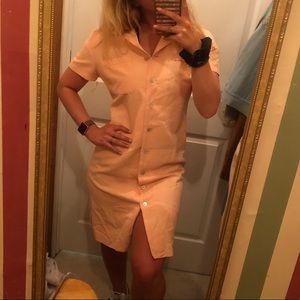 Light Pink Button Up Dress